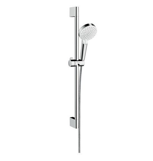 Душевой гарнитур Vario со штангой 65см Crometta Hansgrohe, белый, хром арт. 26532400