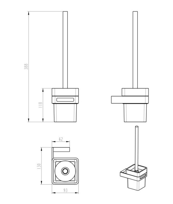 Ерш  подвесной, Q, Boheme 10954-MG