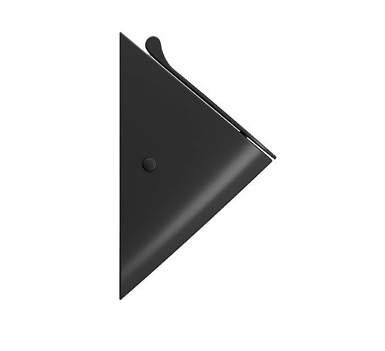 Писсуар настенный черный матовый, отверстия для крышки, GSI Community арт. 769626