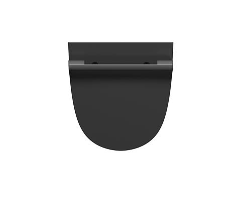 Писсуар настенный черный матовый, отверстия для крышки, GSI Community арт. 769626