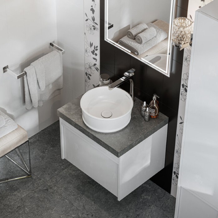 Раковина накладная 36x36см, Circo Kerama Marazzi, белый - CI.wb.36