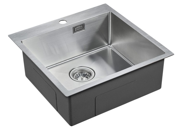 Мойка для кухни нержавеющая 510х510мм Paulmark VELTEN, брашированная нерж. сталь - PM905151-BS