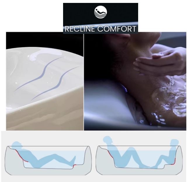 Ванна из искусственного камня TOTO Flotation PJY1744 170х83см отдельностоящая, с ручками, цвет белый