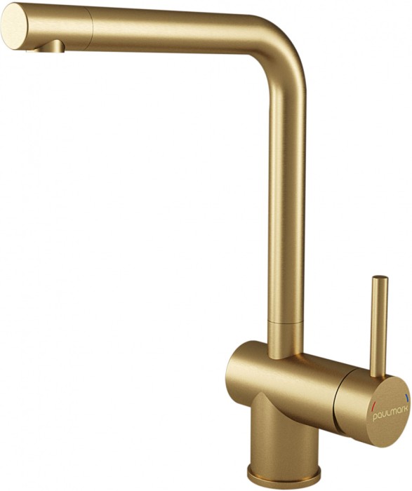 Смеситель для кухни  Paulmark SPRING, брашированное золото - Sp212067-BG