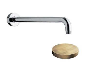 Душевой кронштейн из латуни, длина 350мм, Giulini Wellness, бронза арт. 1751-35BR