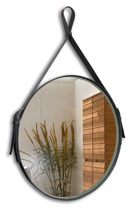 Зеркало D510 c подсветкой и диммером, бесконтактный сенсор, коричн кожа, Azario Вивиан - LED-00002331