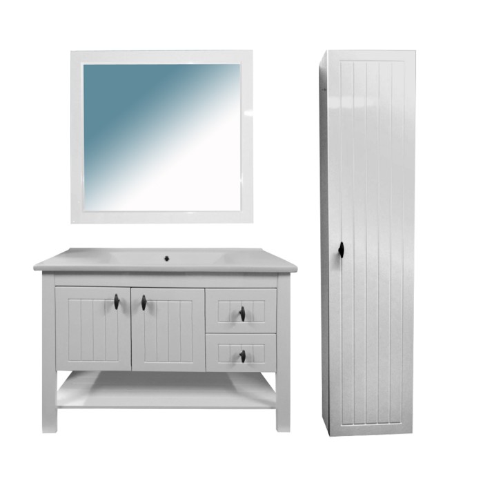 Шкаф пенал Briston, 35x35.5x155, подвесной, универсальный, белый, Azario Briston - CS00060470