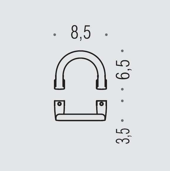 Крючок Colombo Design Lulu одинарный цвет хром арт. LC47