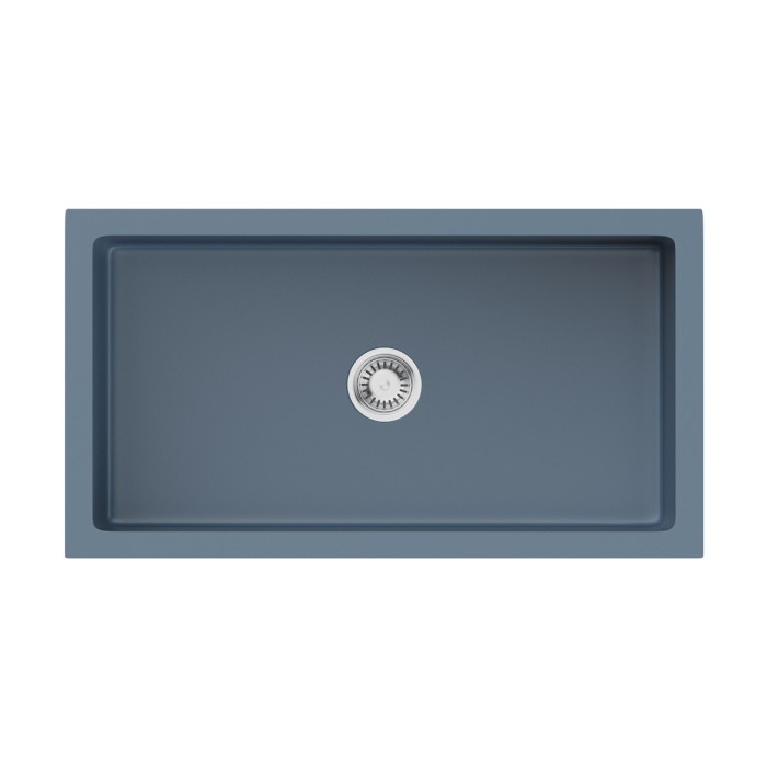 Кухонная мойка Omoikiri Mikura 83-SB Natceramic, цвет smoky blue арт. 4997083