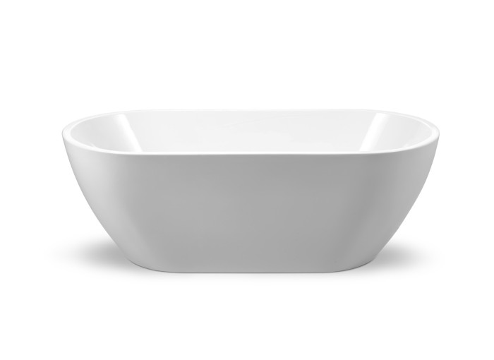 Акриловая ванна 150x80, отдельностоящая, овальная, BelBagno, белая арт. BB70-1500-800