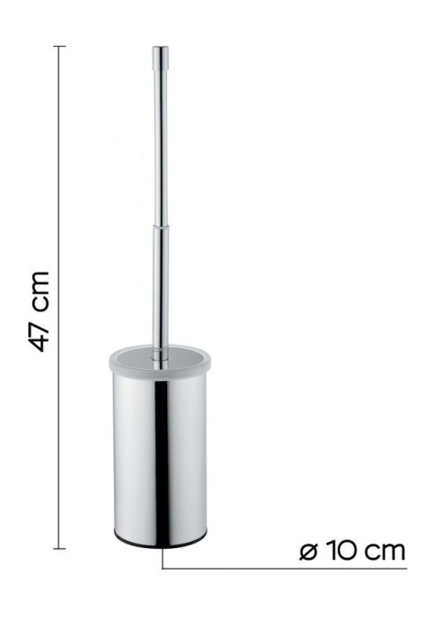 Напольный металлический ёрш с тепескопической ручкой Canarie Gedy, A233(13) цвет: хром