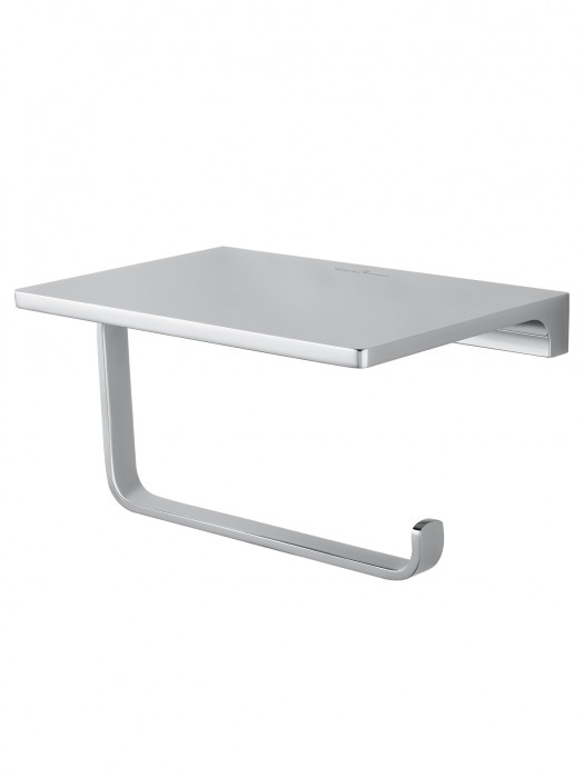 Держатель для туалетной бумаги с полкой, Wonzon &amp; Woghand Eclipse, WW-9126-CR цвет: хром