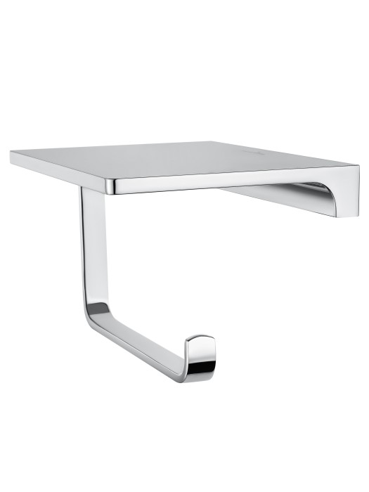 Держатель для туалетной бумаги с полкой, Wonzon & Woghand Eclipse, WW-9126-CR цвет: хром