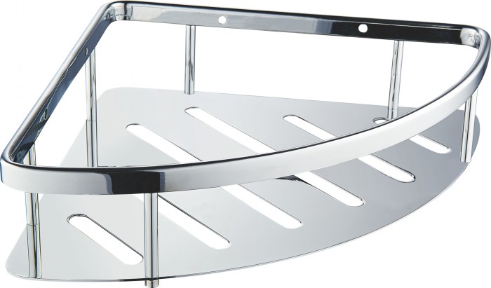 Полка для ванной угловая, Wonzon &amp; Woghand, WW-4132 цвет: хром