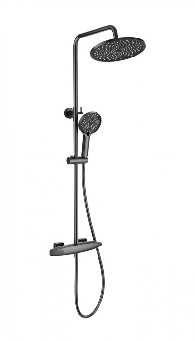 Душевая система с термостатом, Wonzon &amp; Woghand Neo, WW-B3035-A1-BGG цвет: графит