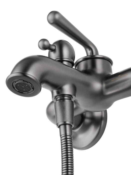 Смеситель для ванны с душем, Wonzon & Woghand Steam, WW-88639008-BGM цвет: графит