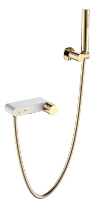 Смеситель для ванны white diamond gold, Boheme Stick - 123-WG