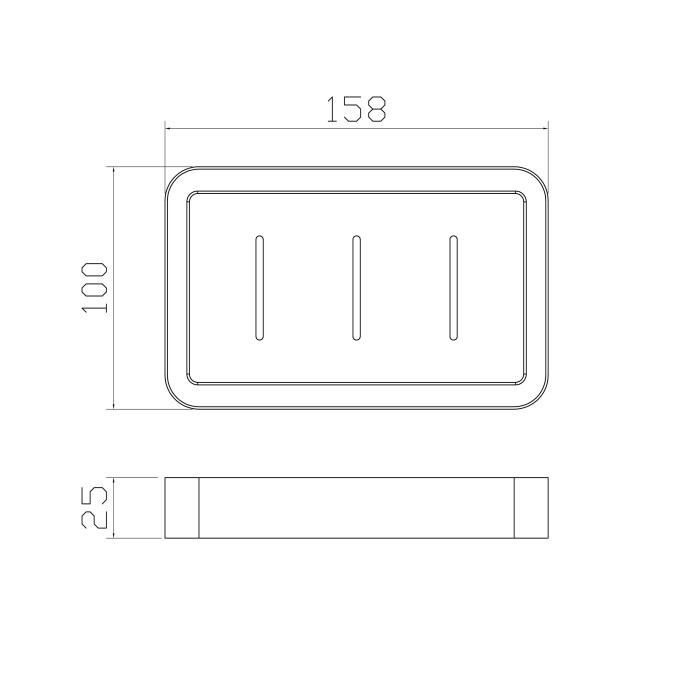 Мыльница с держателем, Wonzon & Woghand Carbon, WW-7732 цвет: черный