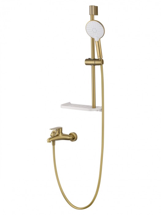 Смеситель для ванны с душевым гарнитуром, Wonzon &amp; Woghand Alfa, WW-AE3201-BG цвет: золото