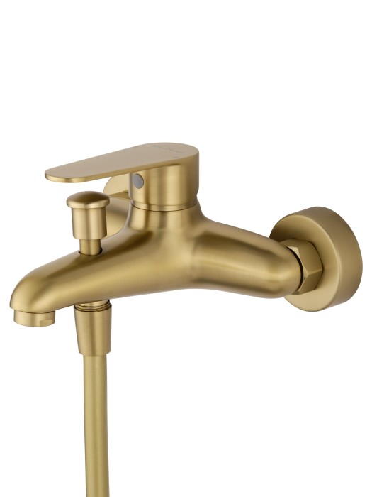 Смеситель для ванны с душевым гарнитуром, Wonzon & Woghand Alfa, WW-AE3201-BG цвет: золото