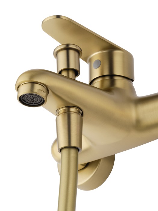 Смеситель для ванны с душевым гарнитуром, Wonzon & Woghand Alfa, WW-AE3201-BG цвет: золото