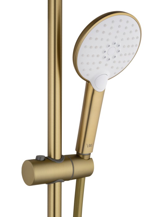 Смеситель для ванны с душевым гарнитуром, Wonzon & Woghand Alfa, WW-AE3201-BG цвет: золото