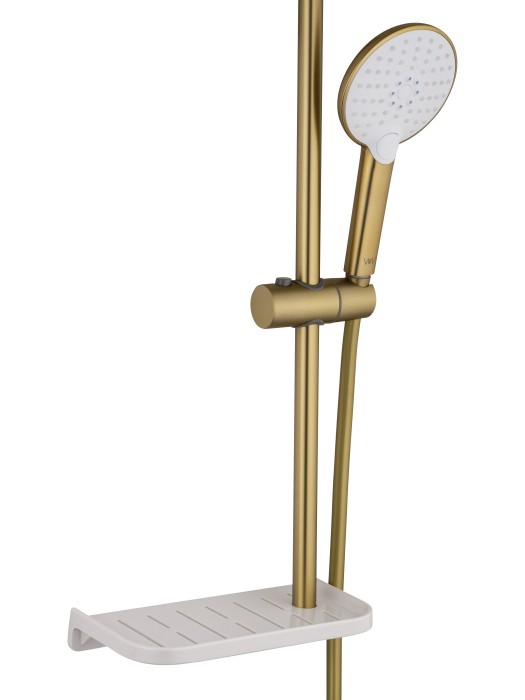 Смеситель для ванны с душевым гарнитуром, Wonzon & Woghand Alfa, WW-AE3201-BG цвет: золото