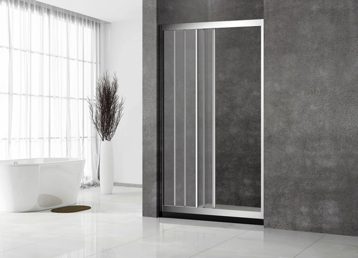 Душевая дверь 1000х1950, Veconi Vianno, хром, стекло прозрачное арт. VN31-100-01-C5