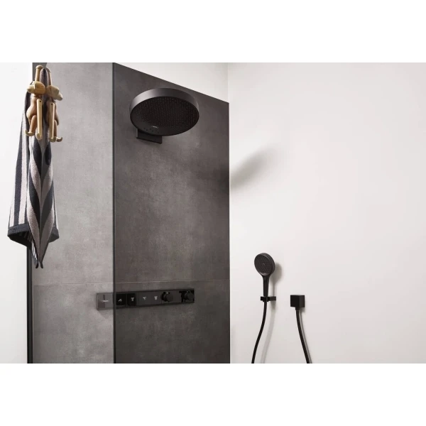 Верхний душ с настенным креплением скрытого монтажа Rainfinity Hansgrohe, хром арт. 26234340