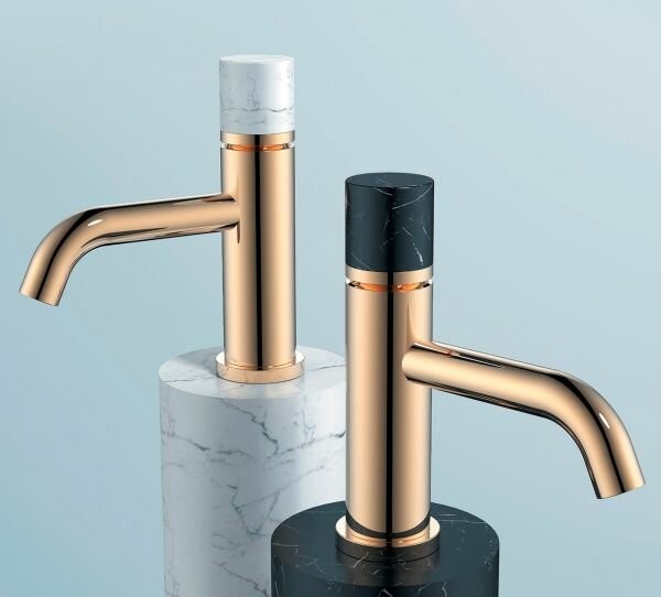 Смеситель для раковины, золото, Stick Boheme 121-G-MR