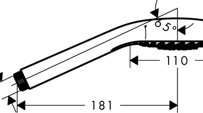 Ручной душ Multi Croma Select S Hansgrohe, белый, хром арт. 26801400