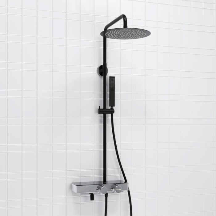 Душевая система с термостатическим смесителем WasserKRAFT арт. A114.160.218.CB Thermo