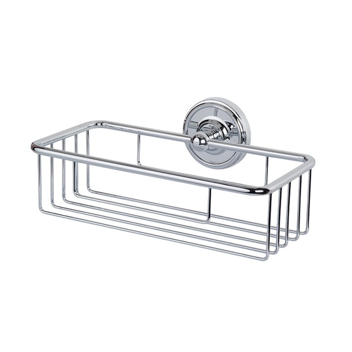 Подвесная полочка-решетка прямоугольная 24x14*h7, Bristol хром, Tiffany World - TWBR527cr