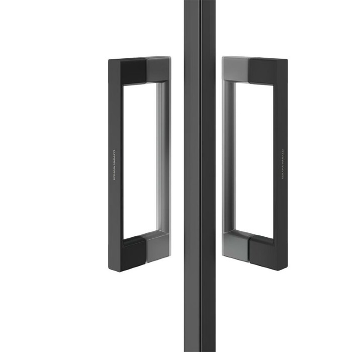 Душевой уголок раздвижной, квадратный, 90х90х195, Vetro Kerama Marazzi, черный - VE.90.SSD.BLK.M