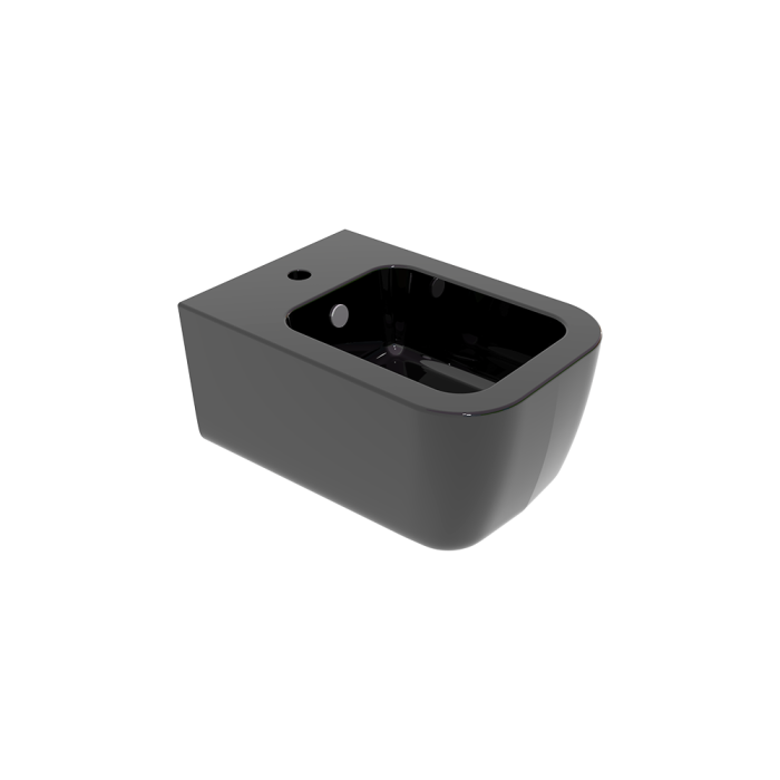 Биде подвесное черный глянцевый, GSG Ceramic Design Brio, BRBISO002