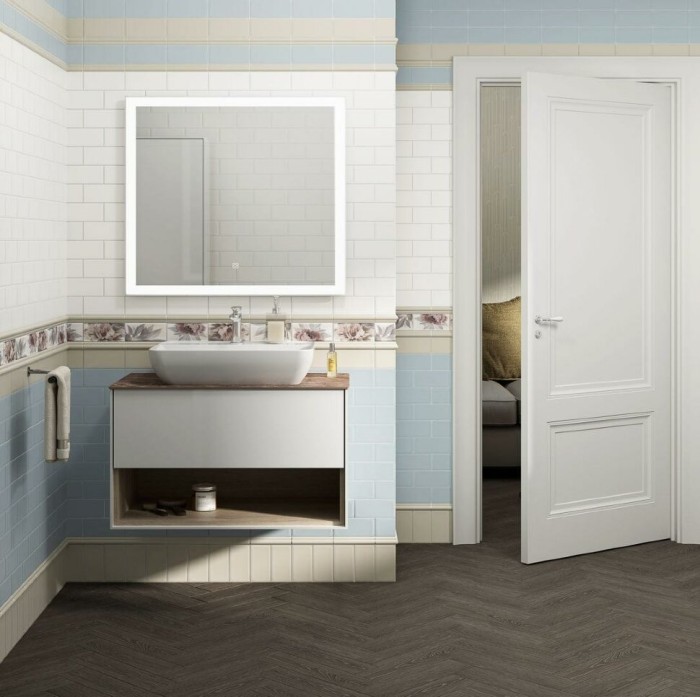 Тумба подвесная 1 ящик + полка, Plaza modern Kerama Marazzi, белый - PLB.M.80.1\WHT