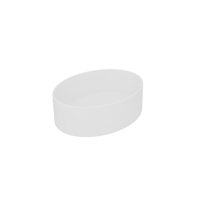 Раковина накладная 45х34 см белый матовый, GSG Ceramic Design Like, LKLAVFSBF45001