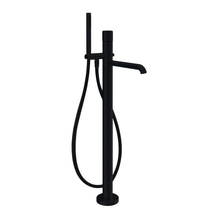 Смеситель для ванны, напольный, Gessi Habito Cesello, black xl арт. 70428#299