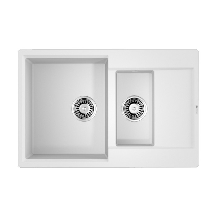 Кухонная мойка Omoikiri Daisen 78-2T-WH Tetogranit, цвет белый арт. 4993530