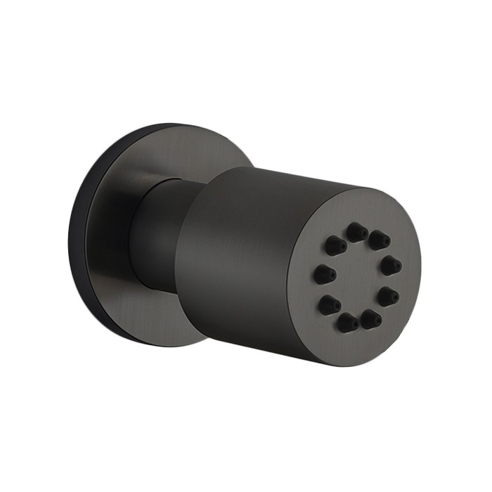 Форсунка боковая, поворотная, Gessi Body Jets, black metal brushed pvd арт. 13375#707