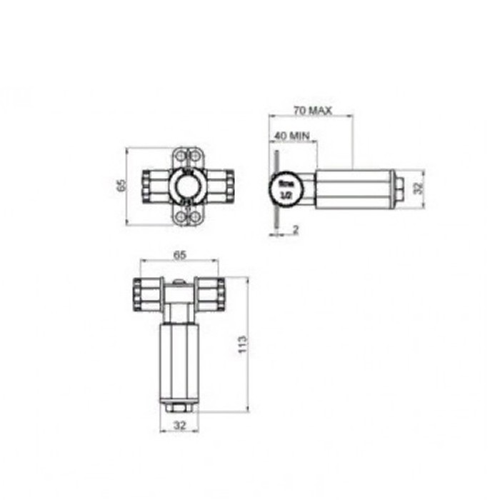 Fima Carlo Frattini Внутренняя часть для гигиенического душа F2310/1N, F2645
