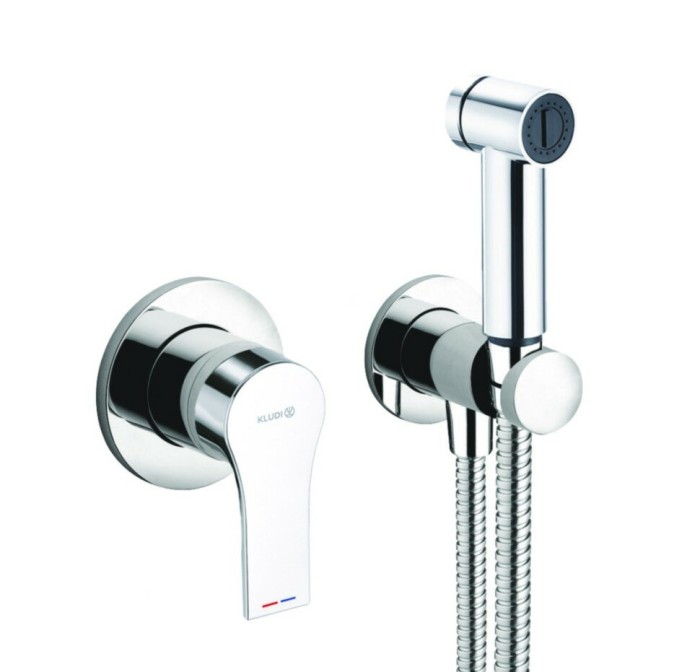 Гигиенический набор, комплект, zenta sl Kludi, хром - 489980565