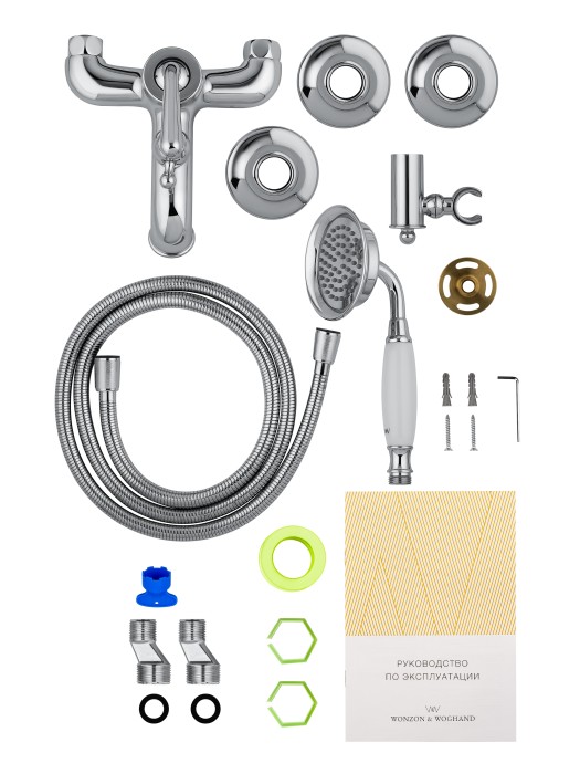 Смеситель для ванны с душем, Wonzon & Woghand Steam, WW-88639008-CR цвет: хром