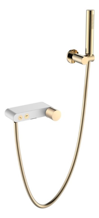 Смеситель для ванны white touch gold, Boheme Stick - 123-WG.2