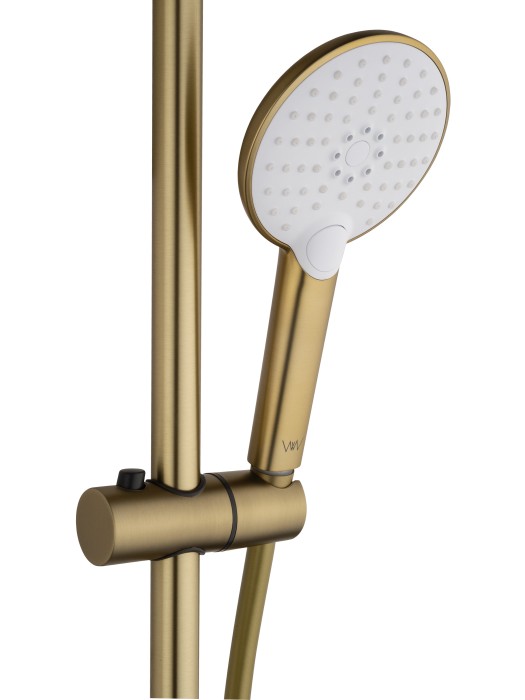 Смеситель для ванны с душевым гарнитуром, Wonzon & Woghand Alfa, WW-AE3205-BG цвет: золото