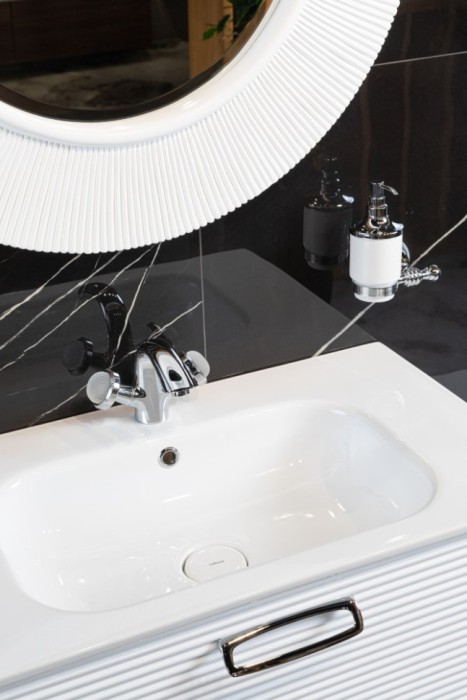 Зеркало shine белое d82, Boheme - 528-W