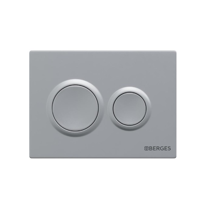 Комплект унитаза VENTAS Rimless с инсталляцией NOVUM525, кнопка О2 матовый хром, сиденье Ventas Slim SO, Berges арт. 043240