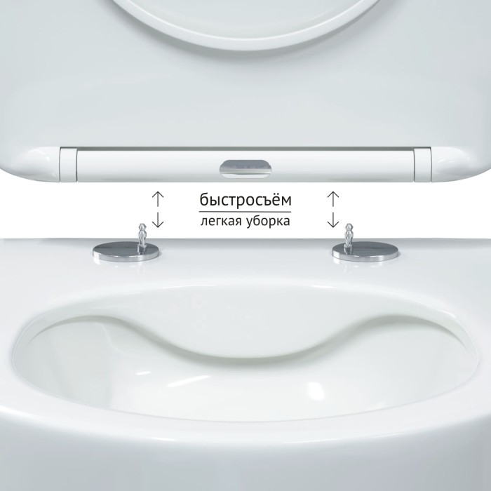 Комплект унитаза VENTAS Rimless с инсталляцией NOVUM525, кнопка О2 матовый хром, сиденье Ventas Slim SO, Berges арт. 043240