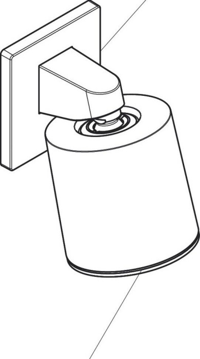 Душевой кронштейн 105 настенный Pulsify Hansgrohe, черный арт. 24139670