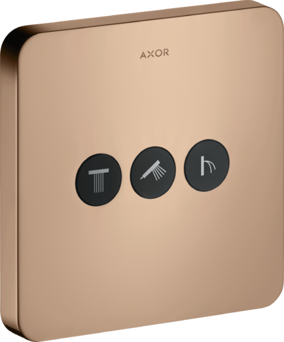 Переключатель потоков ShowerSelect Axor, полированное красное золото арт. 36773300